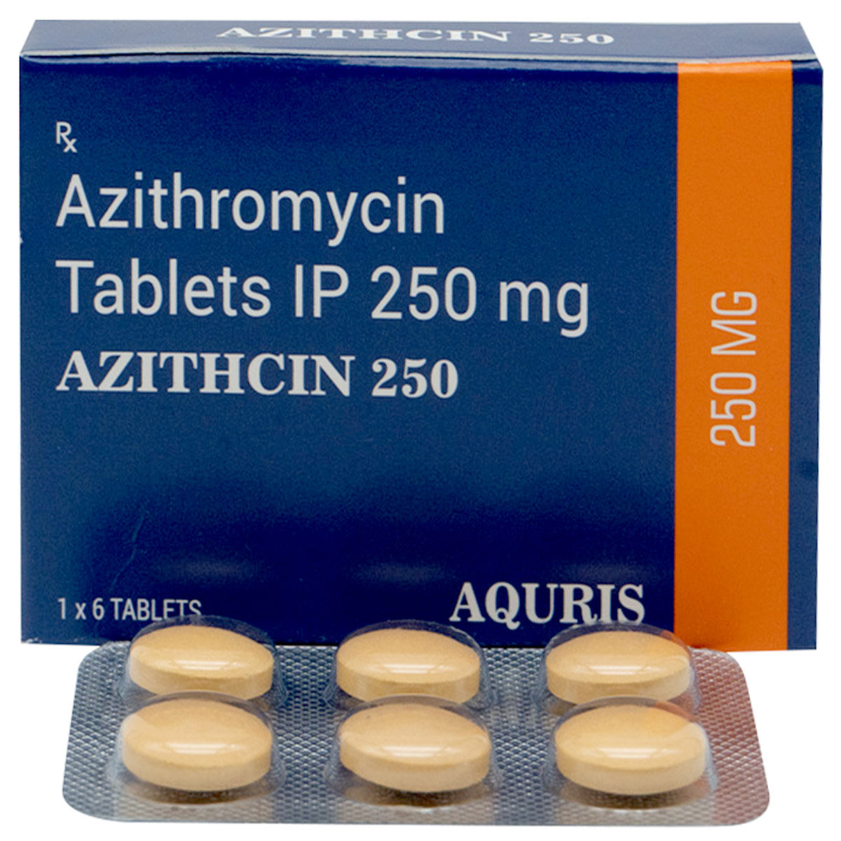 Aquris Azithcin 250 Tablet 6's, Pack of 6 TABLETS Aquris Azithcin 250 Tablet 6's, Pack of 6 TABLETS