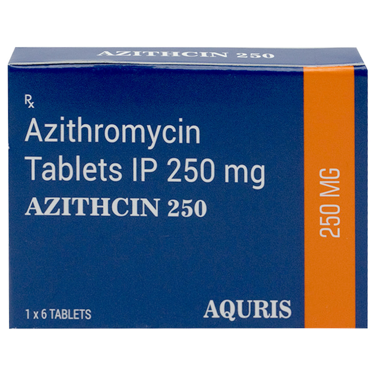 Aquris Azithcin 250 Tablet 6's, Pack of 6 TABLETS Aquris Azithcin 250 Tablet 6's, Pack of 6 TABLETS