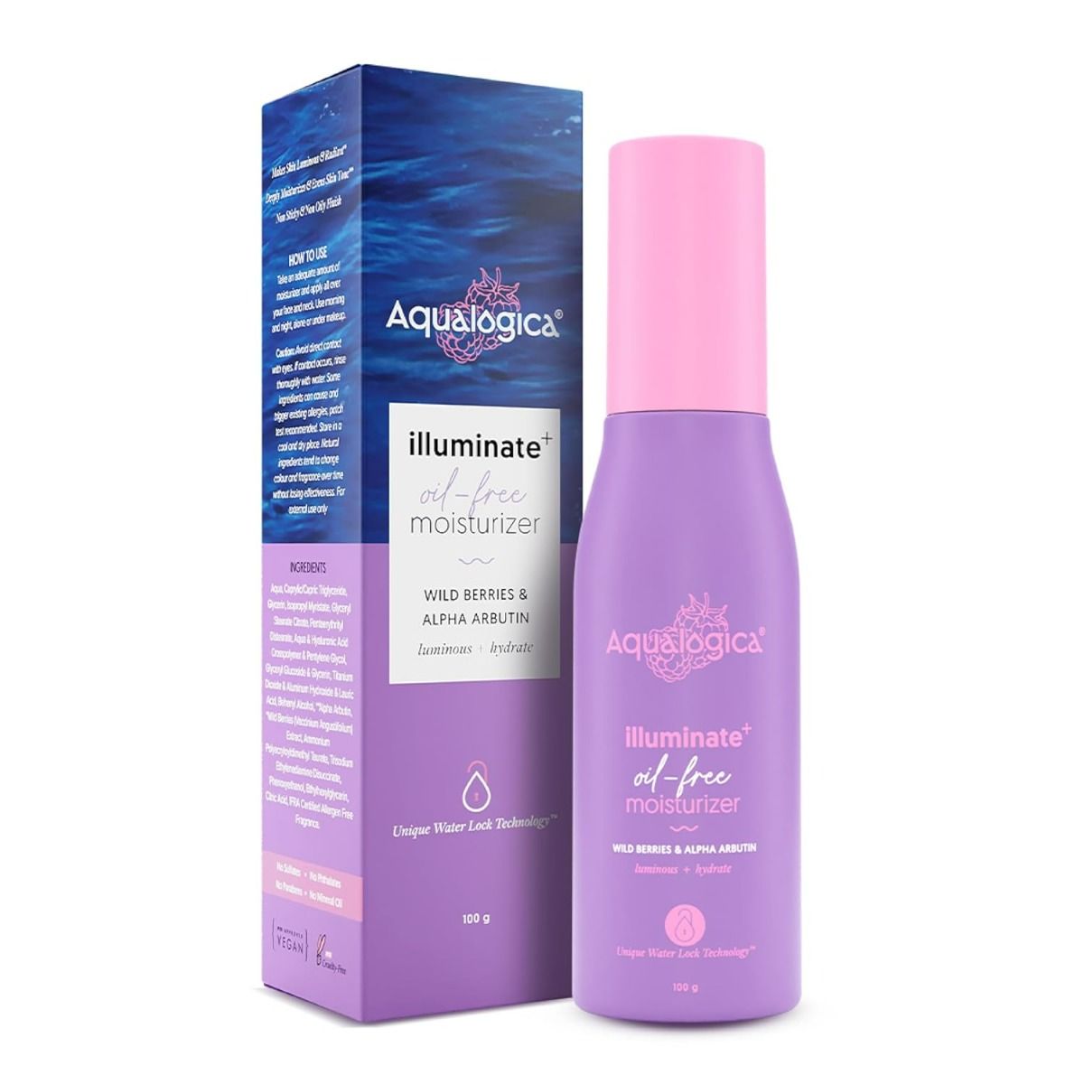 Aqualogica Illuminate+ Oil free Moisturizer, 100 gm | Uses, Benefits ...