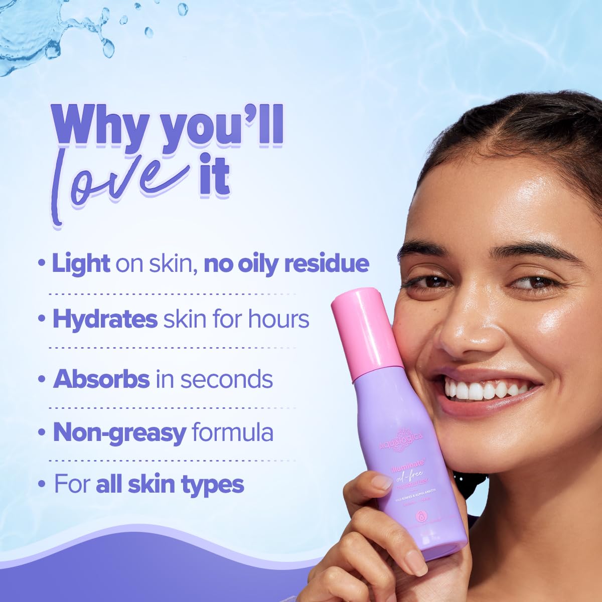 Aqualogica Illuminate+ Oil free Moisturizer, 100 gm, Pack of 1 Aqualogica Illuminate+ Oil free Moisturizer, 100 gm, Pack of 1