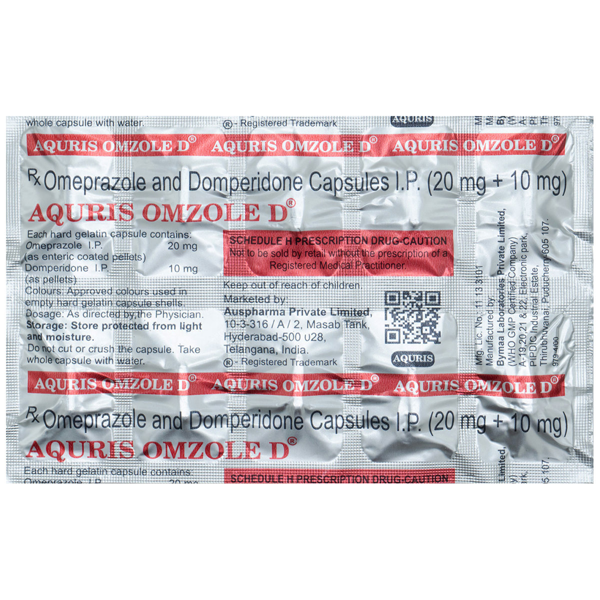 Aquris Omzole D Capsule 10's, Pack of 10 CapsuleS Aquris Omzole D Capsule 10's, Pack of 10 CapsuleS