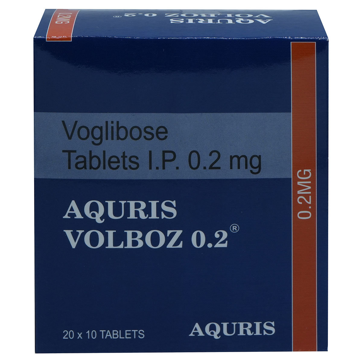 Aquris Volboz 0.2 Tablet 10's, Pack of 10 Aquris Volboz 0.2 Tablet 10's, Pack of 10