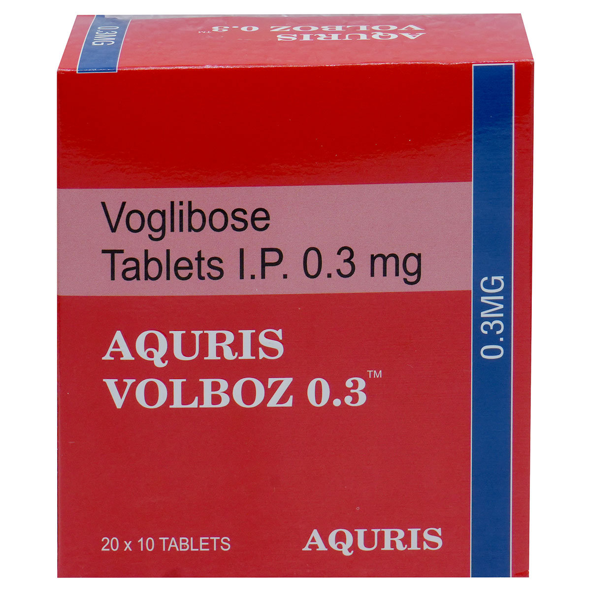 Aquris Volboz 0.3 Tablet 10's, Pack of 10 Aquris Volboz 0.3 Tablet 10's, Pack of 10