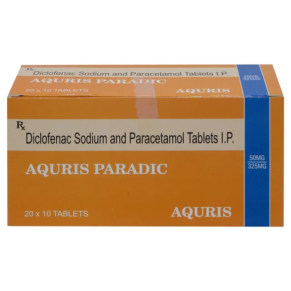 Aquris Paradic 50/325 Tablet 10's, Pack of 10