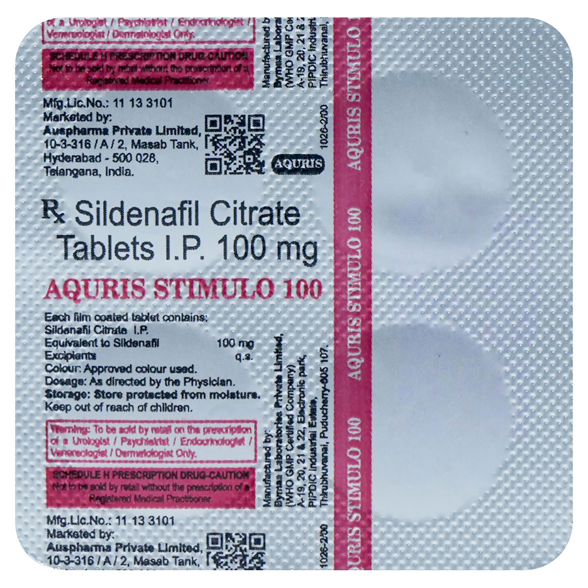 Aquris Stimulo 100 Tablet 4's, Pack of 4 Aquris Stimulo 100 Tablet 4's, Pack of 4