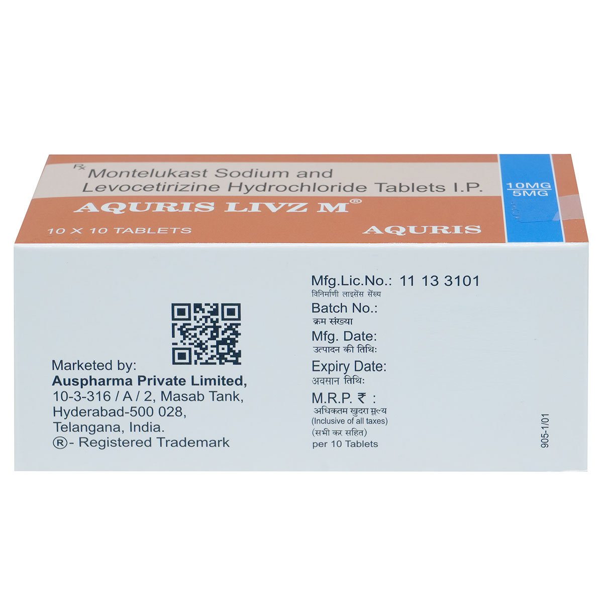 Aquris Livz M Tablet 10's, Pack of 10 Aquris Livz M Tablet 10's, Pack of 10