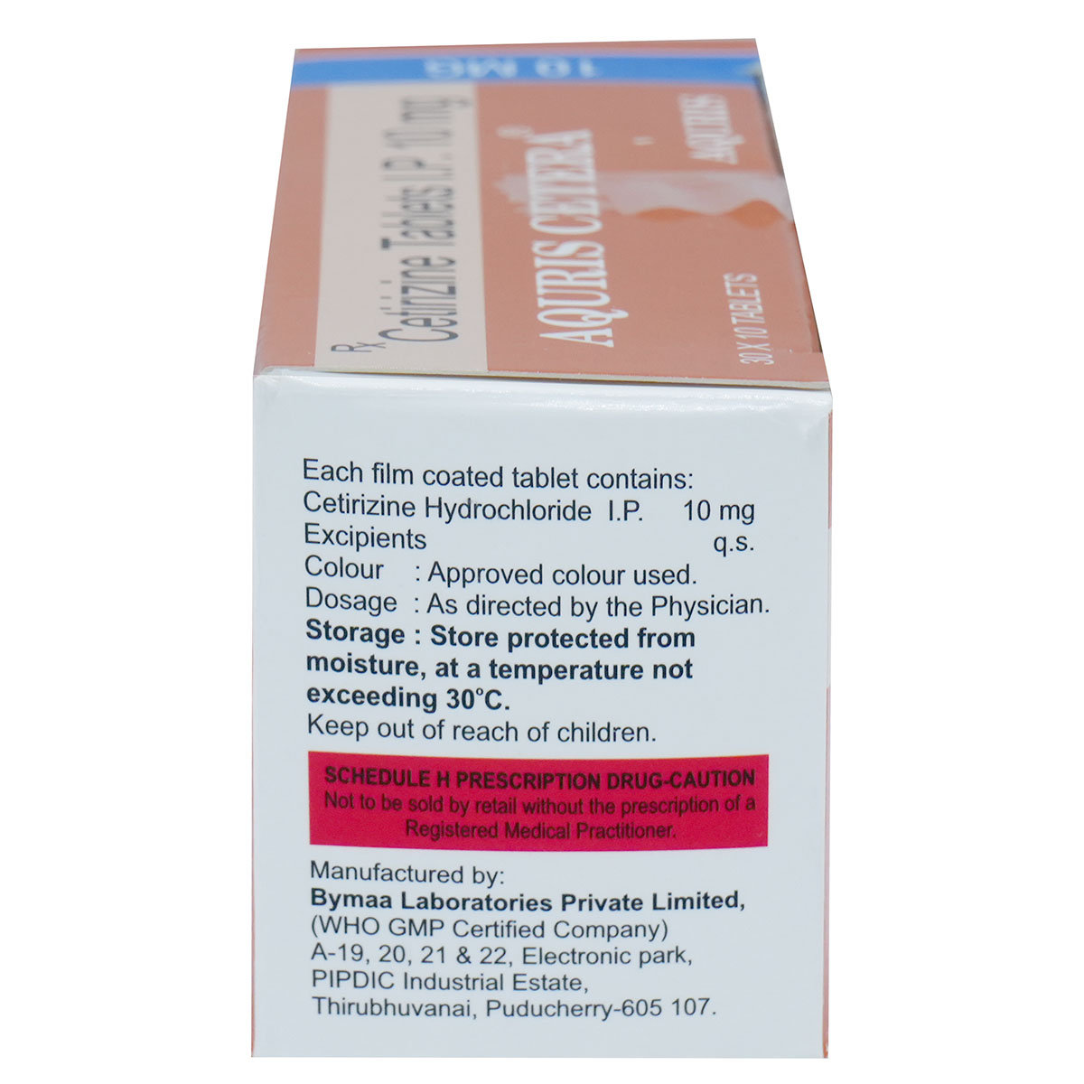 Aquris Cetera 10 mg Tablet 10's, Pack of 10 Aquris Cetera 10 mg Tablet 10's, Pack of 10