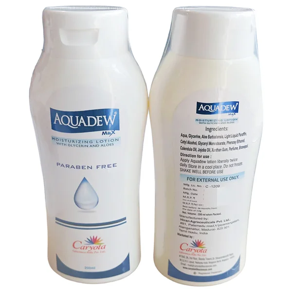 Aquadew Max Moisturizing Lotion, 200 ml, Pack of 1