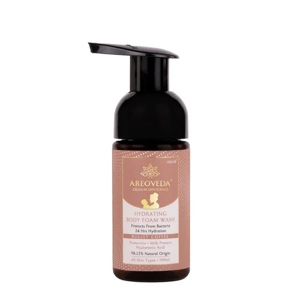 Areoveda Hydrating Bullet Coffee Body Foam Wash, 100 ml