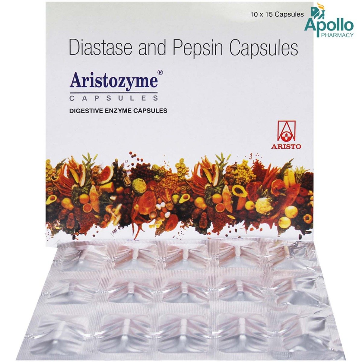 Aristozyme Capsule 15's, Pack of 15 Aristozyme Capsule 15's, Pack of 15