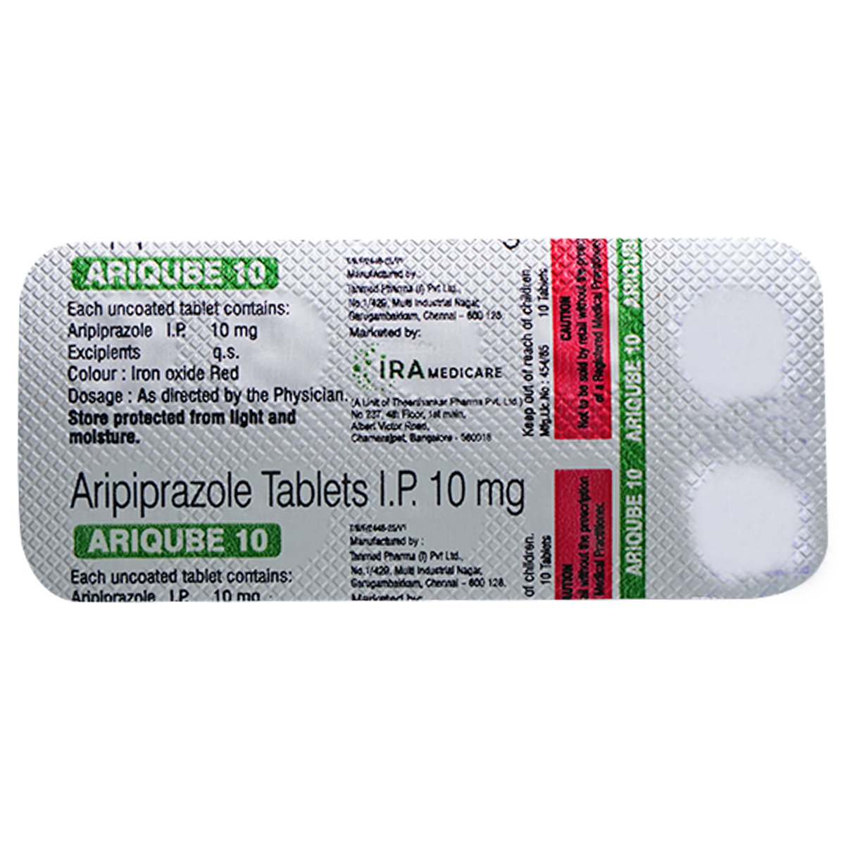 Ariqube 10 Tablet 10's, Pack of 10 Ariqube 10 Tablet 10's, Pack of 10