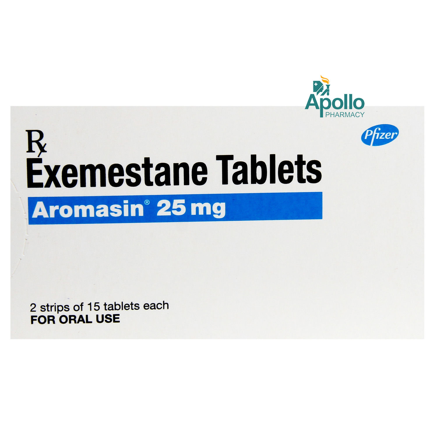 Buy Aromasin 25 mg Tablet 15's Online