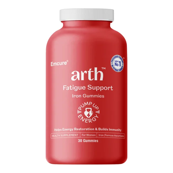 Arth Iron Gummies | High Absorption Ferrous Ascorbate (67%) | Reduces Fatigue &amp; Lethargy | 30 Gummies, Pack of 1