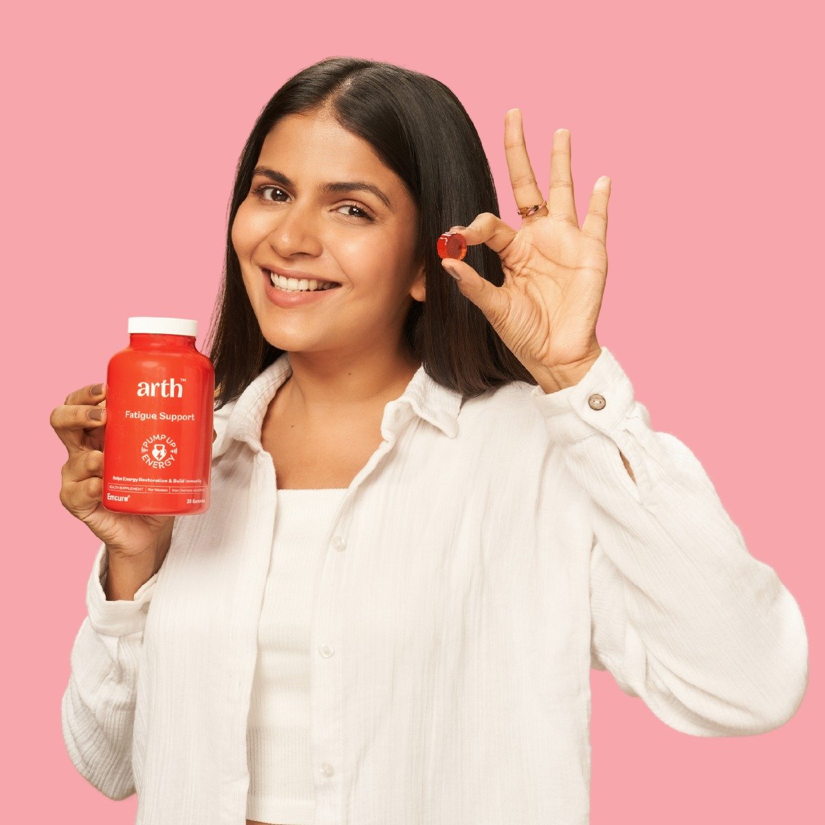 Arth Iron Gummies | High Absorption Ferrous Ascorbate (67%) | Reduces Fatigue & Lethargy | 30 Gummies, Pack of 1 Arth Iron Gummies | High Absorption Ferrous Ascorbate (67%) | Reduces Fatigue & Lethargy | 30 Gummies, Pack of 1