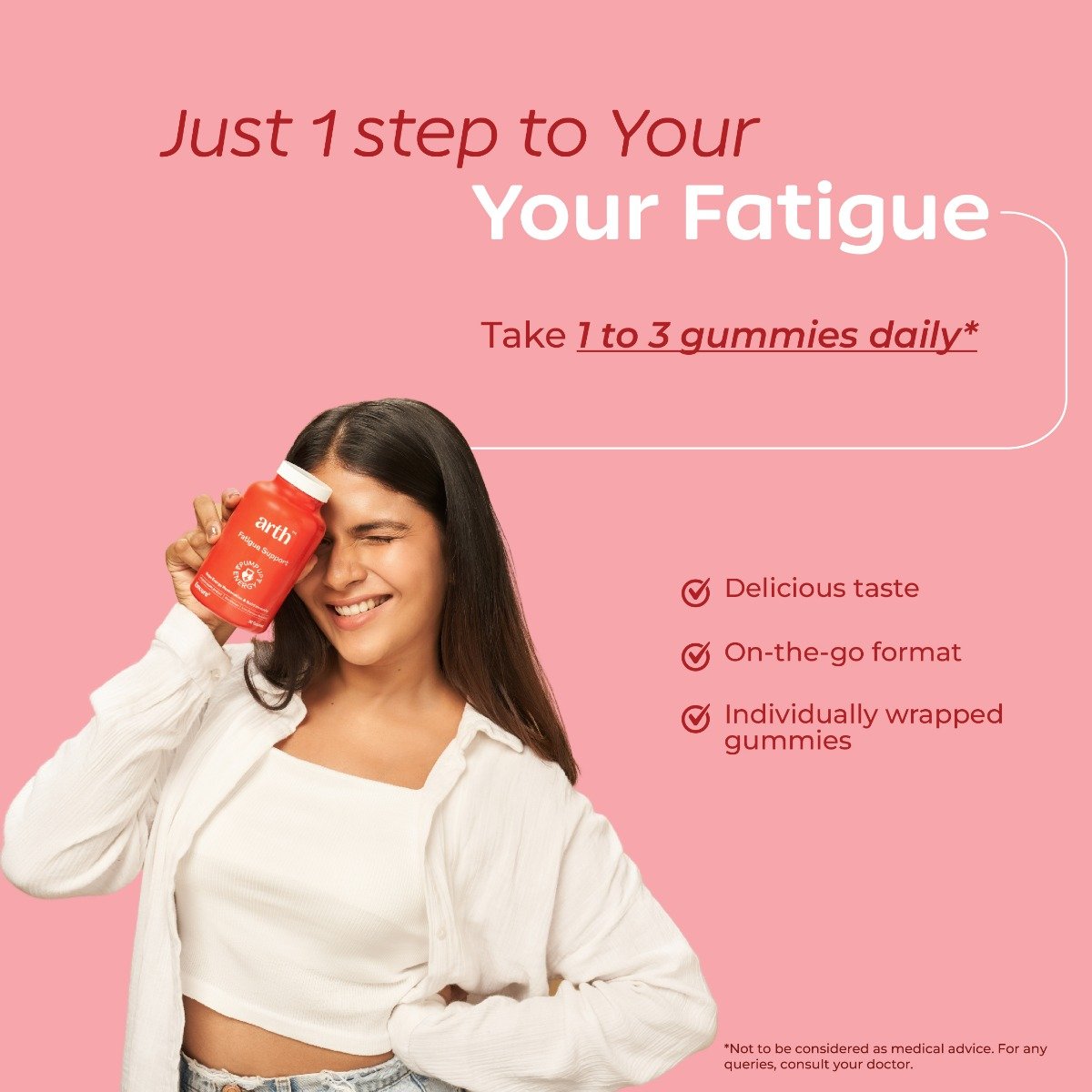 Arth Iron Gummies | High Absorption Ferrous Ascorbate (67%) | Reduces Fatigue & Lethargy | 30 Gummies, Pack of 1 Arth Iron Gummies | High Absorption Ferrous Ascorbate (67%) | Reduces Fatigue & Lethargy | 30 Gummies, Pack of 1