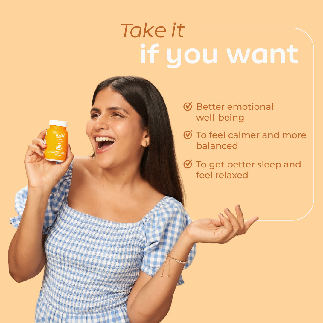 Arth Mood Support | With Magnesium Bisglycinate + Vit D2 | 30 Veg Tablets, Pack of 1 Arth Mood Support | With Magnesium Bisglycinate + Vit D2 | 30 Veg Tablets, Pack of 1