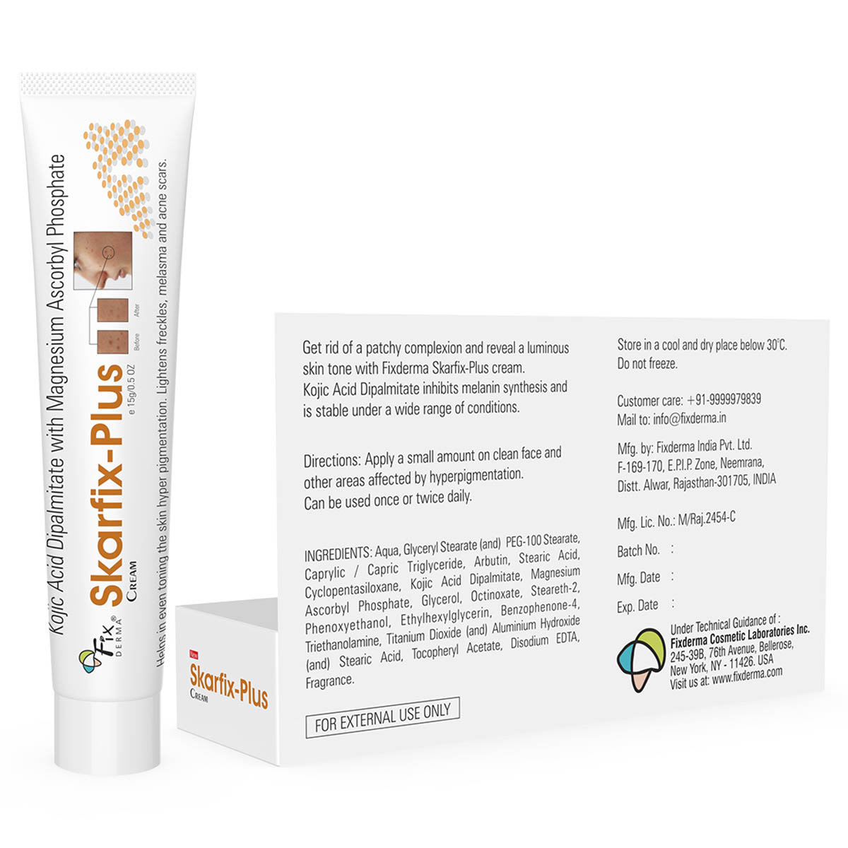 Fixderma Skarfix-Plus Cream 15 Gm, Pack of 1 Fixderma Skarfix-Plus Cream 15 Gm, Pack of 1