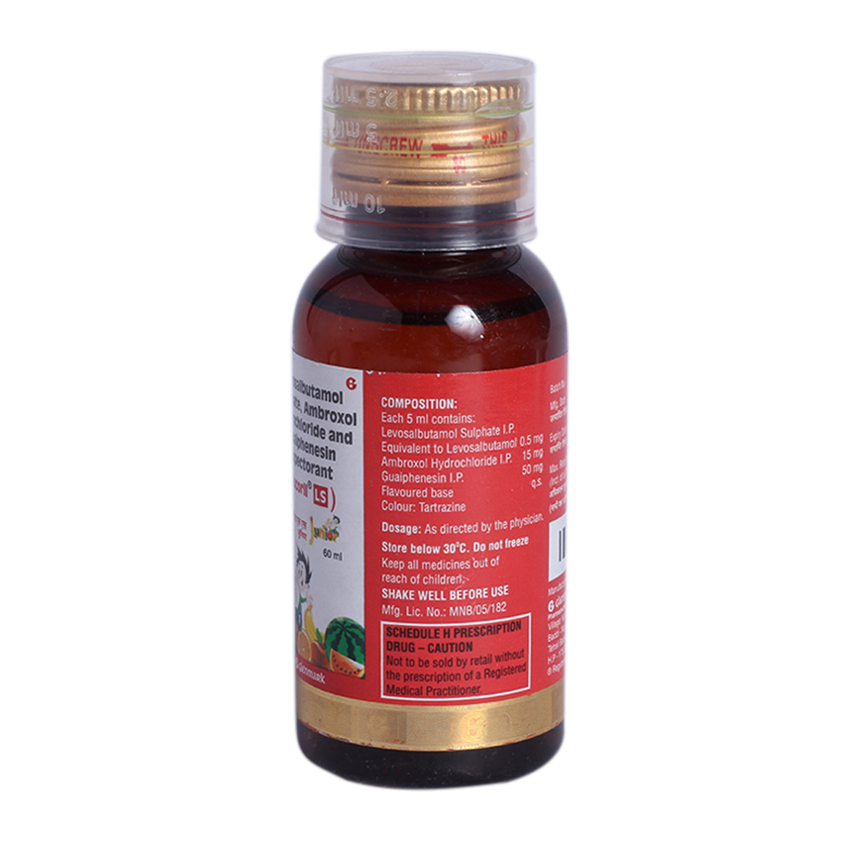 Ascoril LS Junior Expectorant 60 ml, Pack of 1 Expectorant Ascoril LS Junior Expectorant 60 ml, Pack of 1 Expectorant