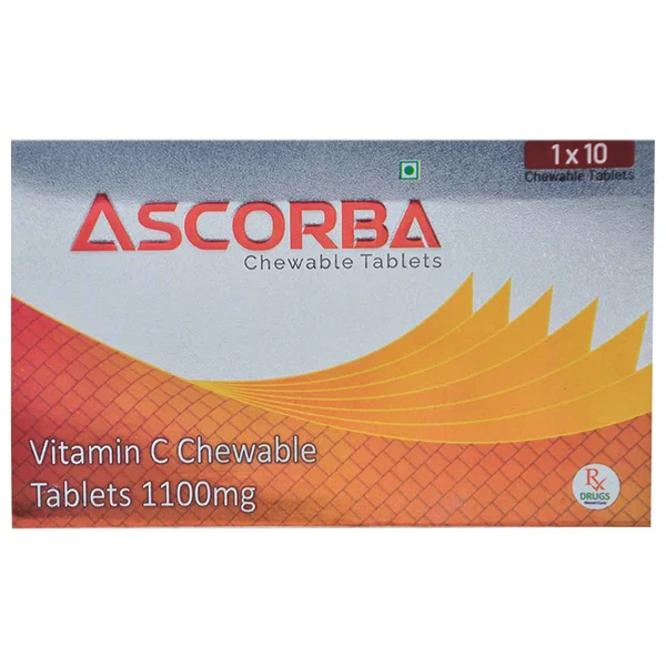 Ascorba 1100 mg Chewable Tablet 10's, Pack of 10 TabletS