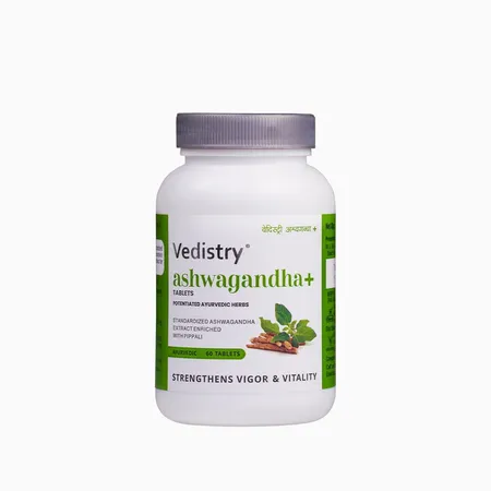 Vedistry Ashwagandha Plus, 60 Tablets