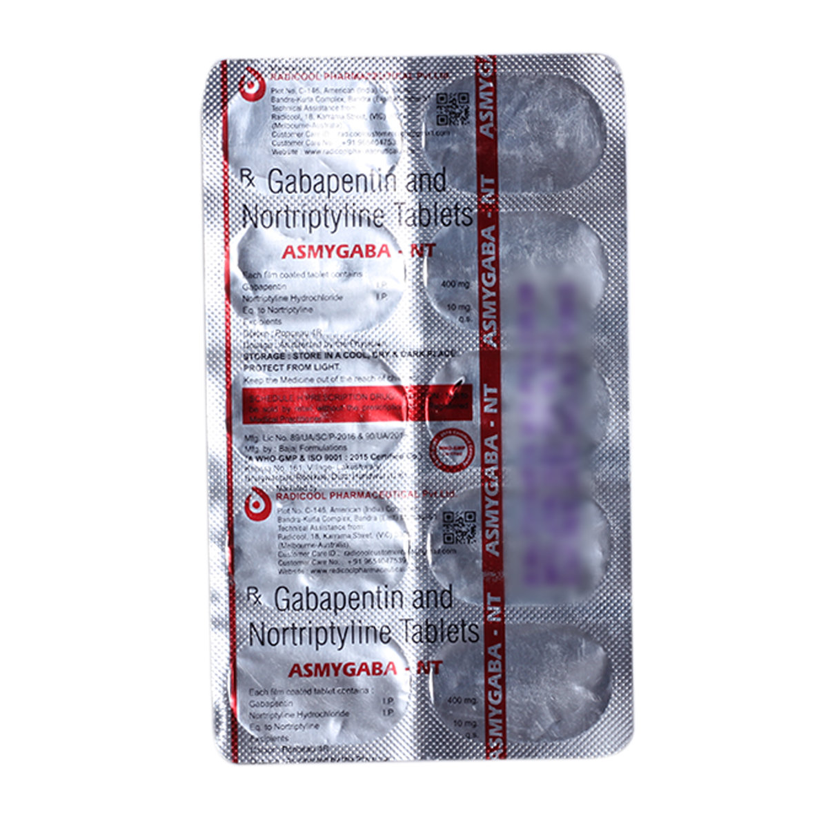 Asmygaba-Nt Tablet 10's, Pack of 10 TABLETS Asmygaba-Nt Tablet 10's, Pack of 10 TABLETS