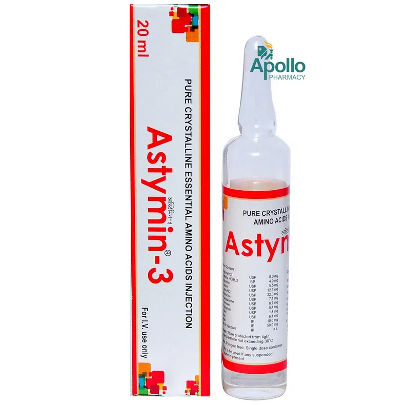 Buy Astymin 3 Injection 20 ml online | Uses, Side Effects, Price and ...