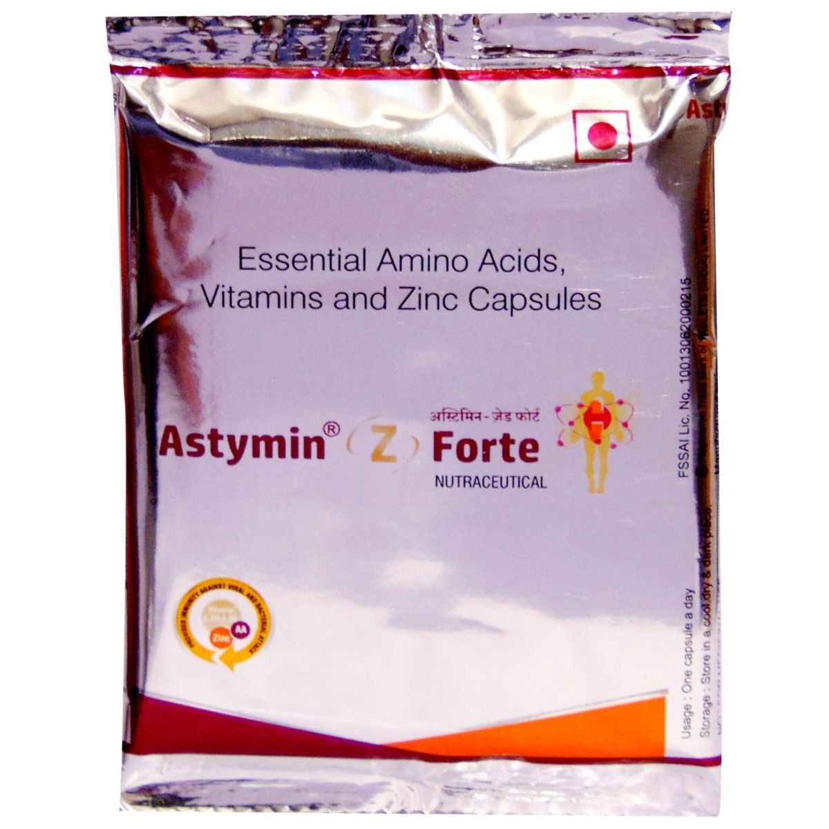 Astymin Z Forte Capsule 2 x 15's Price, Uses, Side Effects, Composition ...