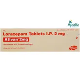 Ativan 2 mg Tablet 30's, Pack of 30 TABLETS