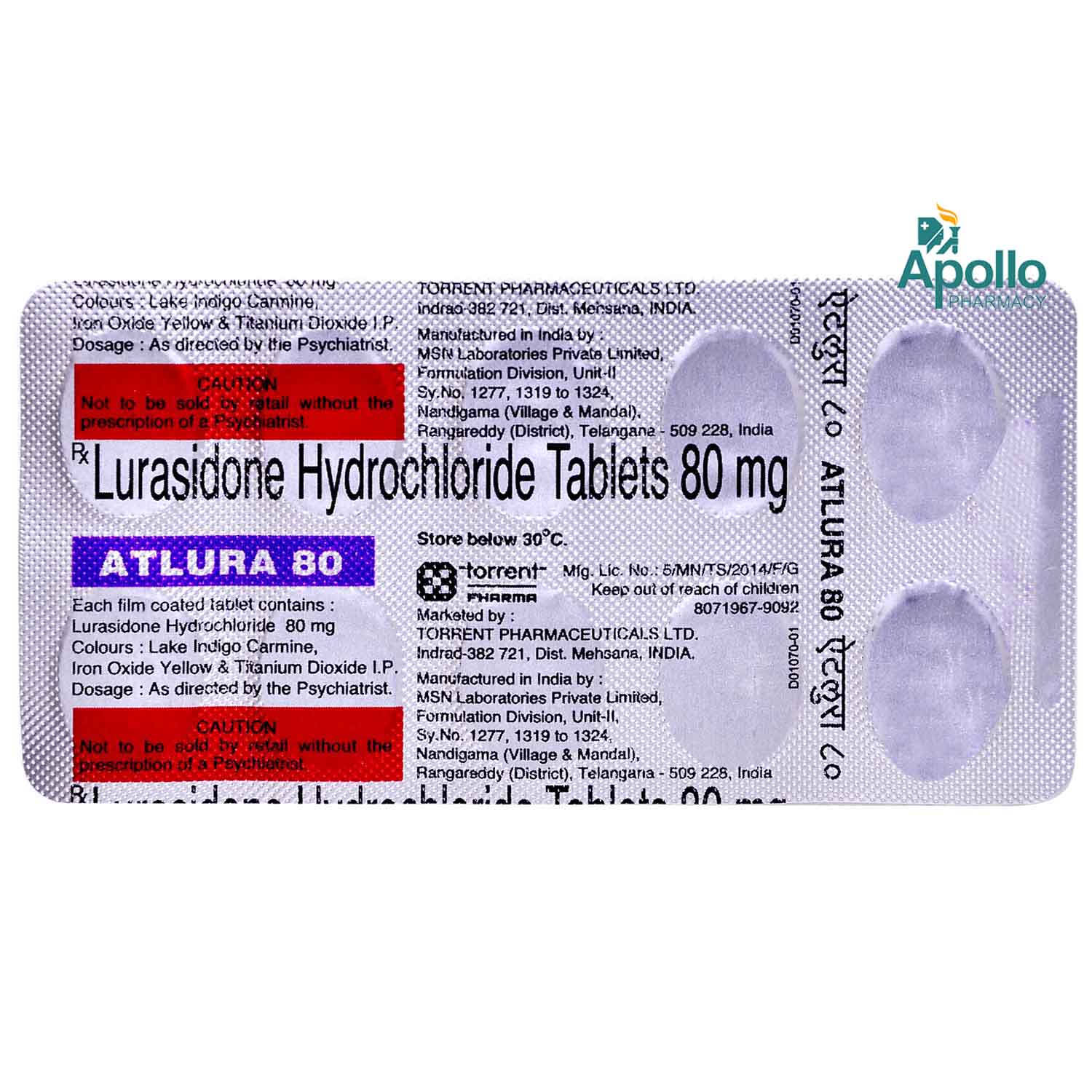 Atlura 80 Tablet 10's, Pack of 10 TABLETS Atlura 80 Tablet 10's, Pack of 10 TABLETS