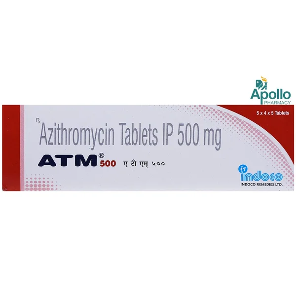 ATM 500 mg Tablet 5's, Pack of 5 TABLETS