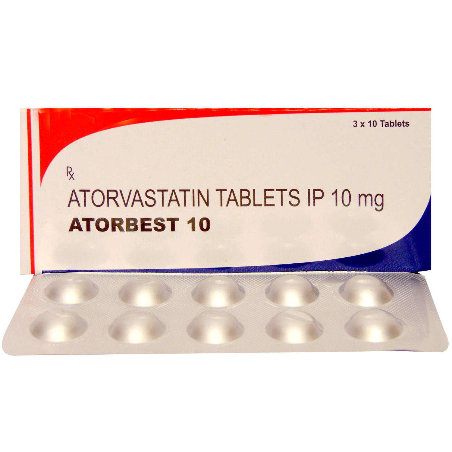 Atorbest 10 Tablet 10's, Pack of 10 TABLETS Atorbest 10 Tablet 10's, Pack of 10 TABLETS
