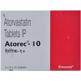 Atorec-10 Tablet 10's, Pack of 10 TABLETS