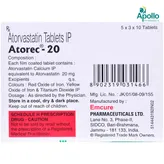 Atorec-20 Tablet 10's, Pack of 10 TABLETS