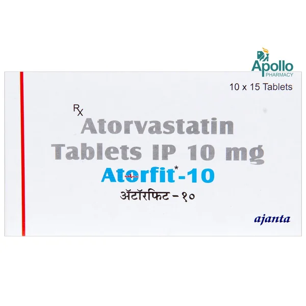 Atorfit 10 mg Tablet 15's