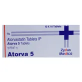 Atorva 5 Tablet 10's, Pack of 10 TABLETS