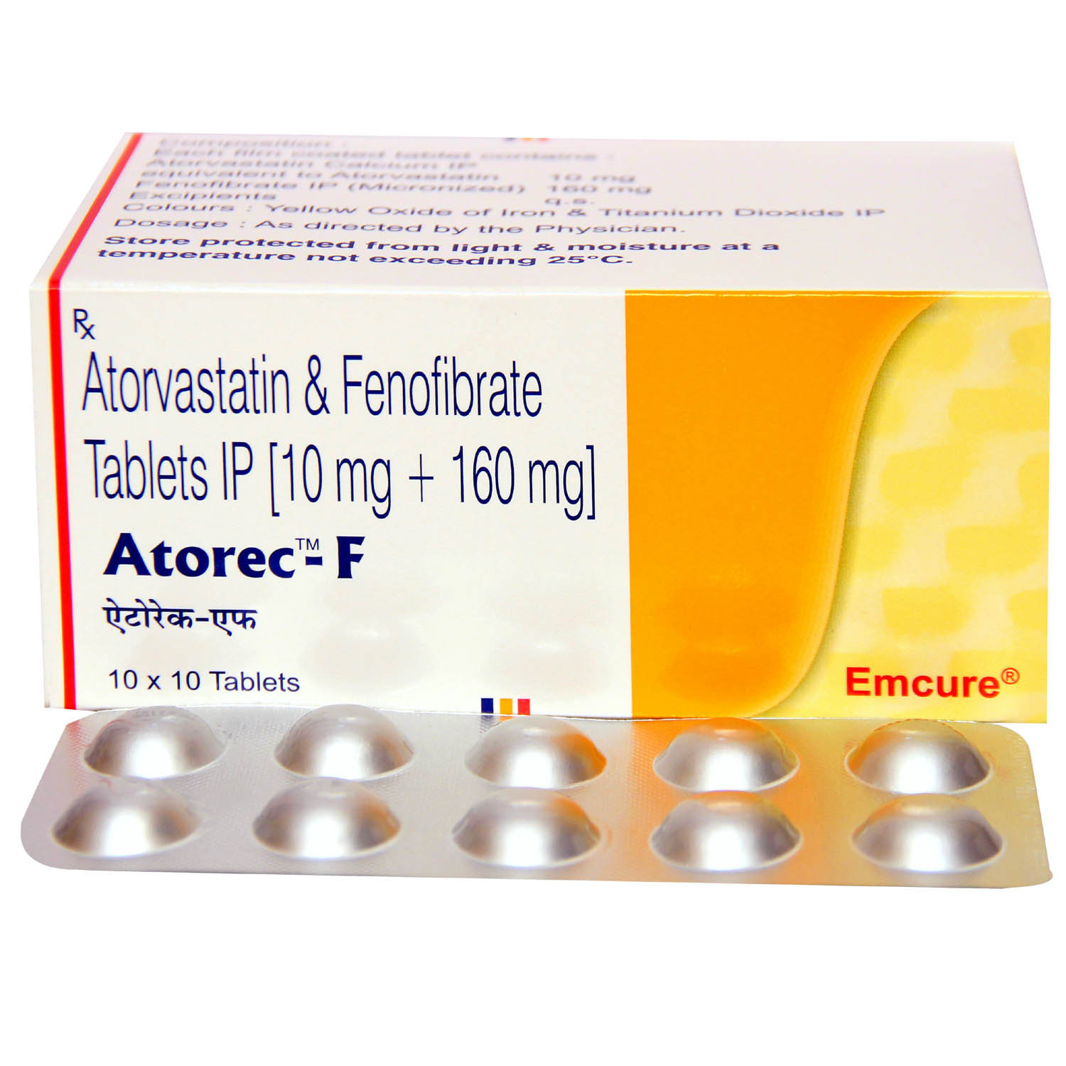 Atorec F Tablet 10's, Pack of 10 TABLETS Atorec F Tablet 10's, Pack of 10 TABLETS