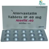 Atorfit 40 Tablet 15's, Pack of 15 TabletS