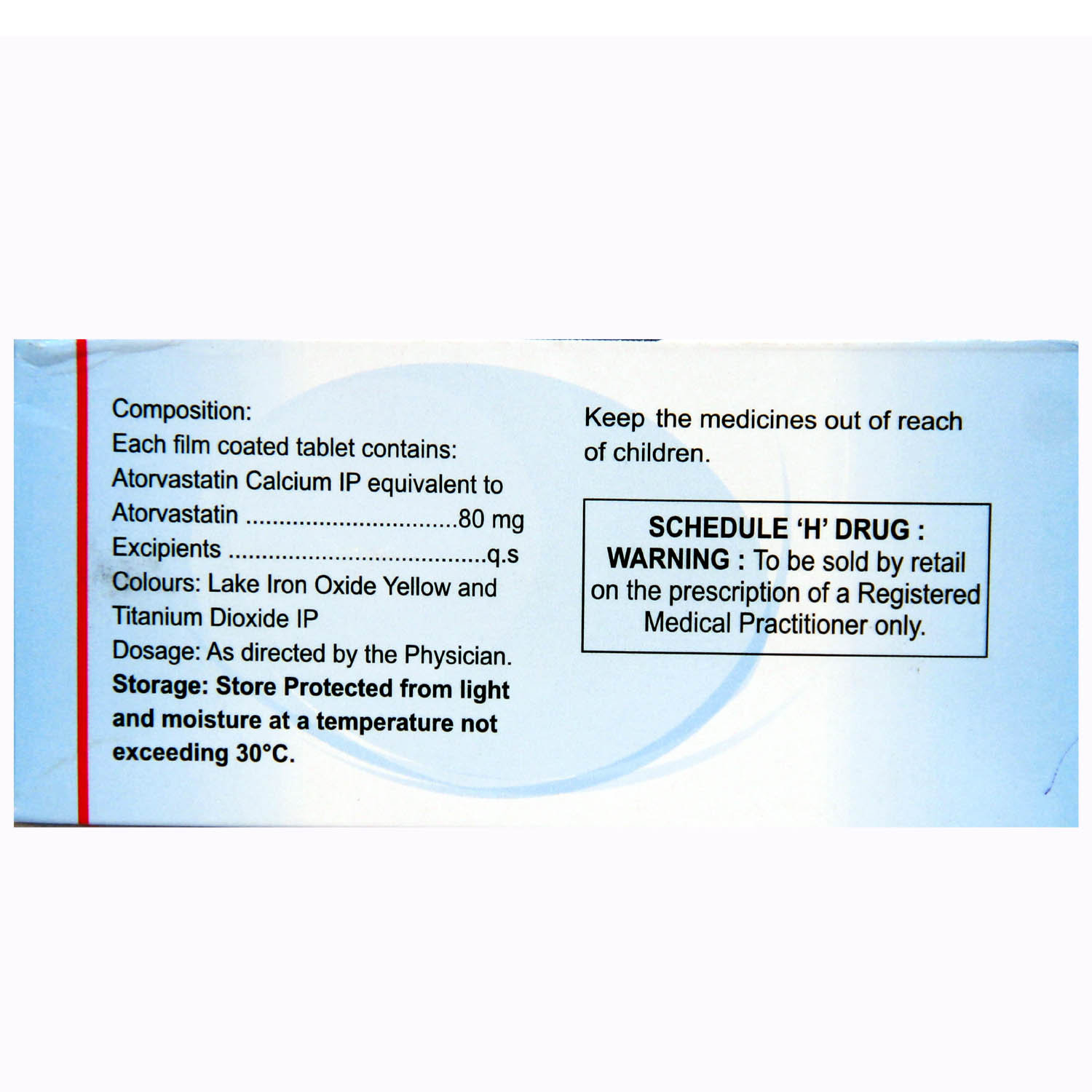 Atorsave 80 Tablet 15's, Pack of 15 TABLETS Atorsave 80 Tablet 15's, Pack of 15 TABLETS