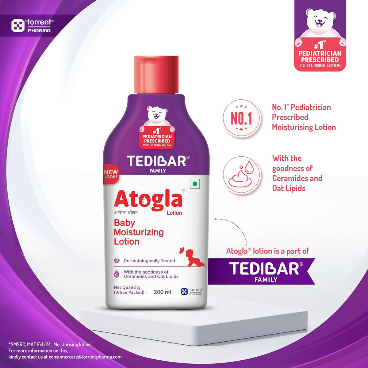 Atogla Baby Moisturising Lotion, 200 ml, Pack of 1 Atogla Baby Moisturising Lotion, 200 ml, Pack of 1