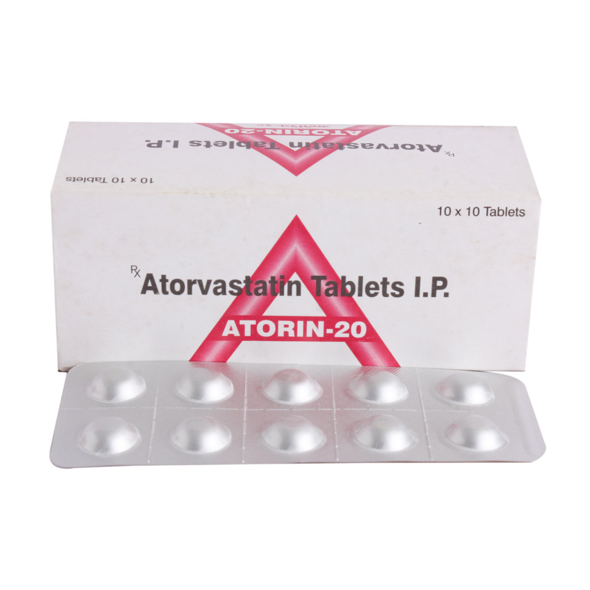Atorin 20 mg Tablet 10's, Pack of 10 TabletS Atorin 20 mg Tablet 10's, Pack of 10 TabletS