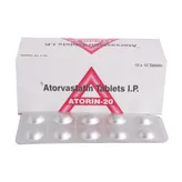 Atorin 20 mg Tablet 10's, Pack of 10 TabletS