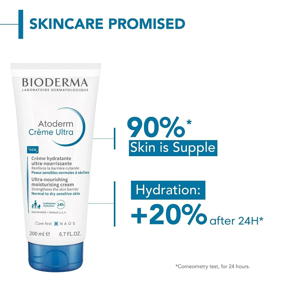 Bioderma Atoderm Creme Ultra-Nourishing Moisturising Cream 200 ml | Niacinamide & Omega 3, 6, 9 | Ultra Nourishing Cream | 24 Hrs Of Hydration | For Normal To Dry Sensitive Skin, Pack of 1 Bioderma Atoderm Creme Ultra-Nourishing Moisturising Cream 200 ml | Niacinamide & Omega 3, 6, 9 | Ultra Nourishing Cream | 24 Hrs Of Hydration | For Normal To Dry Sensitive Skin, Pack of 1