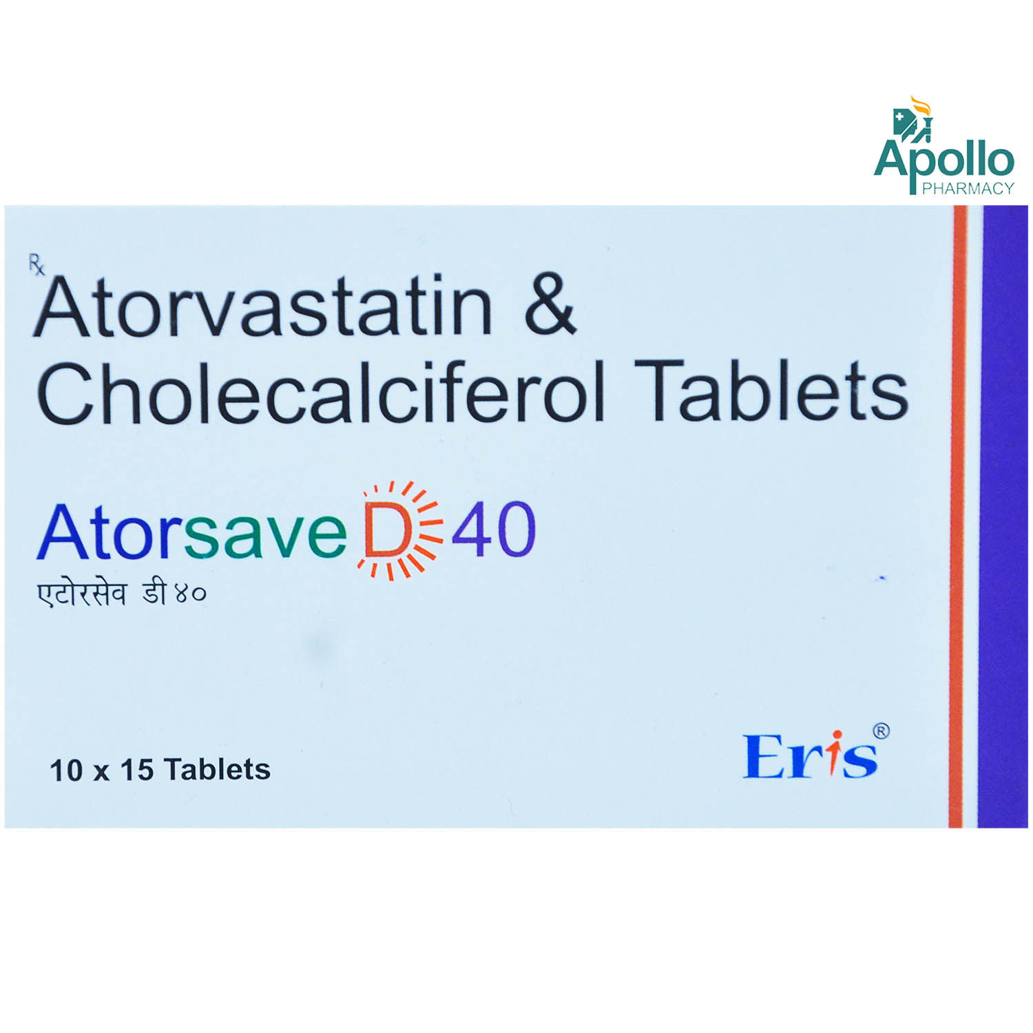 Buy Atorsave D 40 Tablet 15's Online