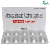 Atorlip ASP 20 Capsule 10's, Pack of 10 CAPSULES