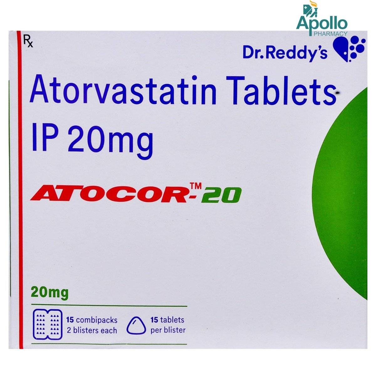 Atocor-20 Tablet 15's, Pack of 15 TABLETS Atocor-20 Tablet 15's, Pack of 15 TABLETS