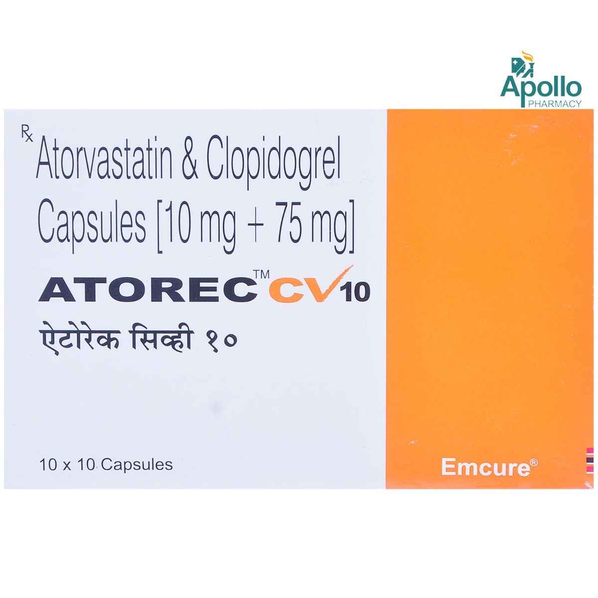 Buy ATOREC CV 10MG CAPSULE 10'S Online