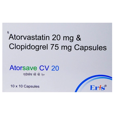 Atorsave CV 20 Capsule 10's, Pack of 10 CapsuleS