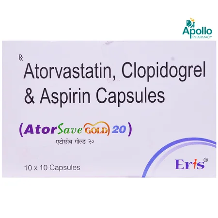 ATORSAVE GOLD 20MG CAPSULE 10'S
