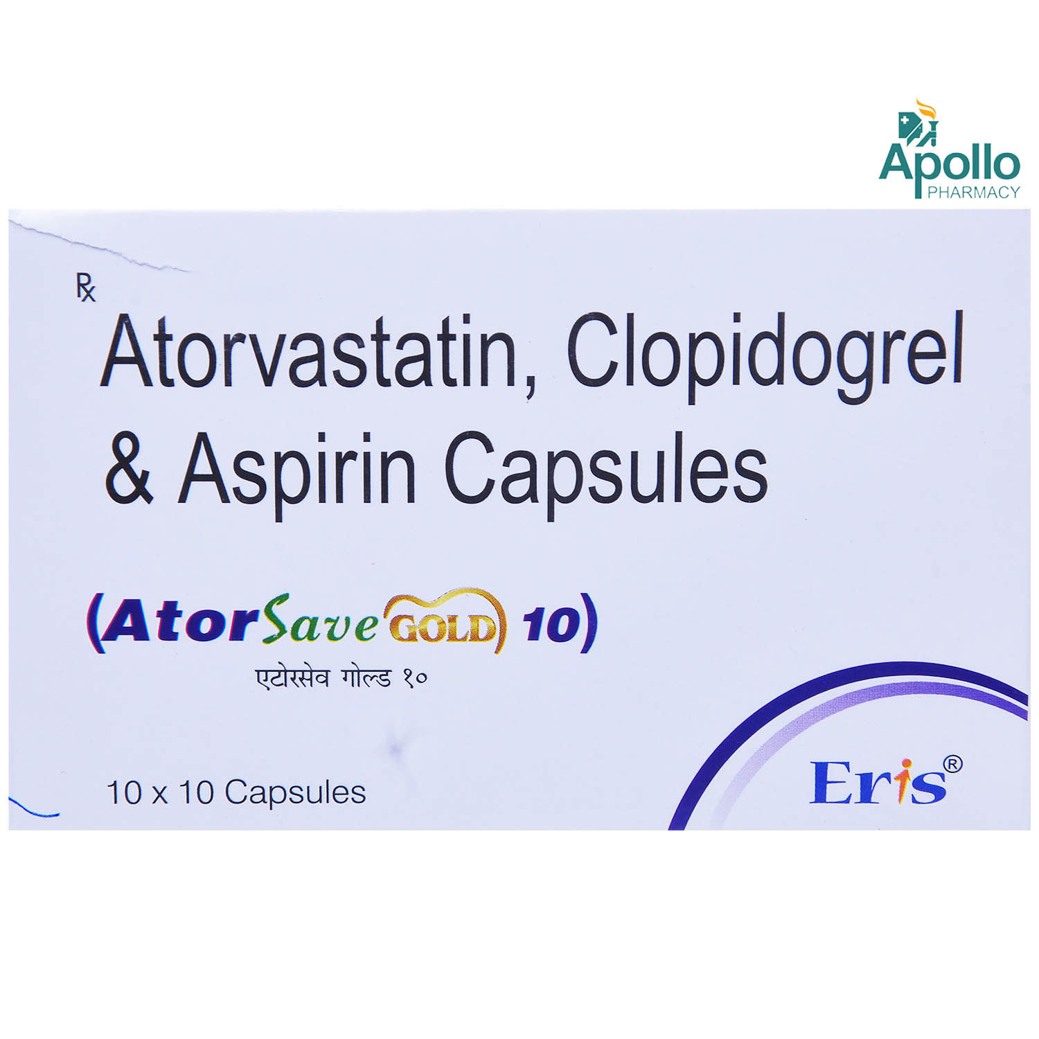 Buy Atorsave Gold 10 Capsule 10's Online