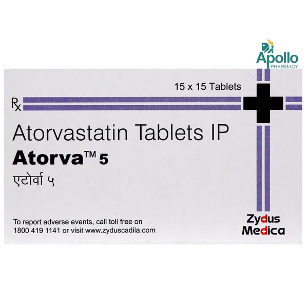 Atorva 5 Tablet 15's, Pack of 15 TABLETS